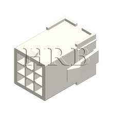 Conector HRB de 4,14 mm, triple fila, 9 posiciones, carcasa de tapa, UL94V-0