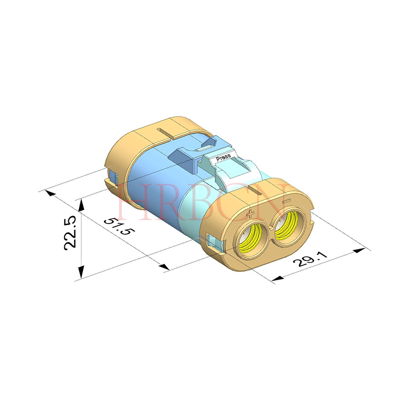 alambre impermeable de la echada de 11.0m m para atar con alambre el Pin del conector hembra 2