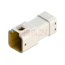 HRB 6.35m m receptáculo del conector impermeable de 4 polos y vivienda de la etiqueta