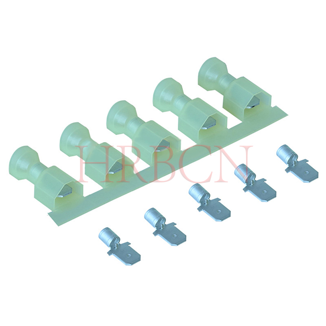 HRB Terminal macho aislado recto de 6,35 mm AWG12-10 | Serie M6351