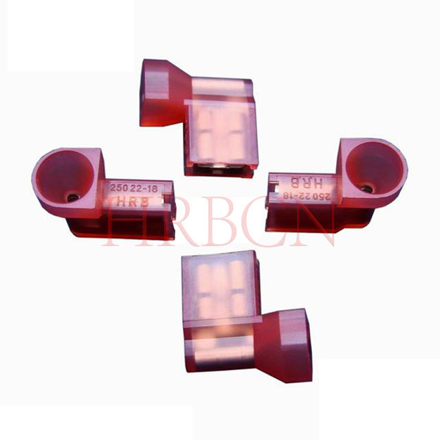HRB M7600 6,35 mm 0,250 ' AWG22-18 Terminal de desconexión hembra aislado con bandera