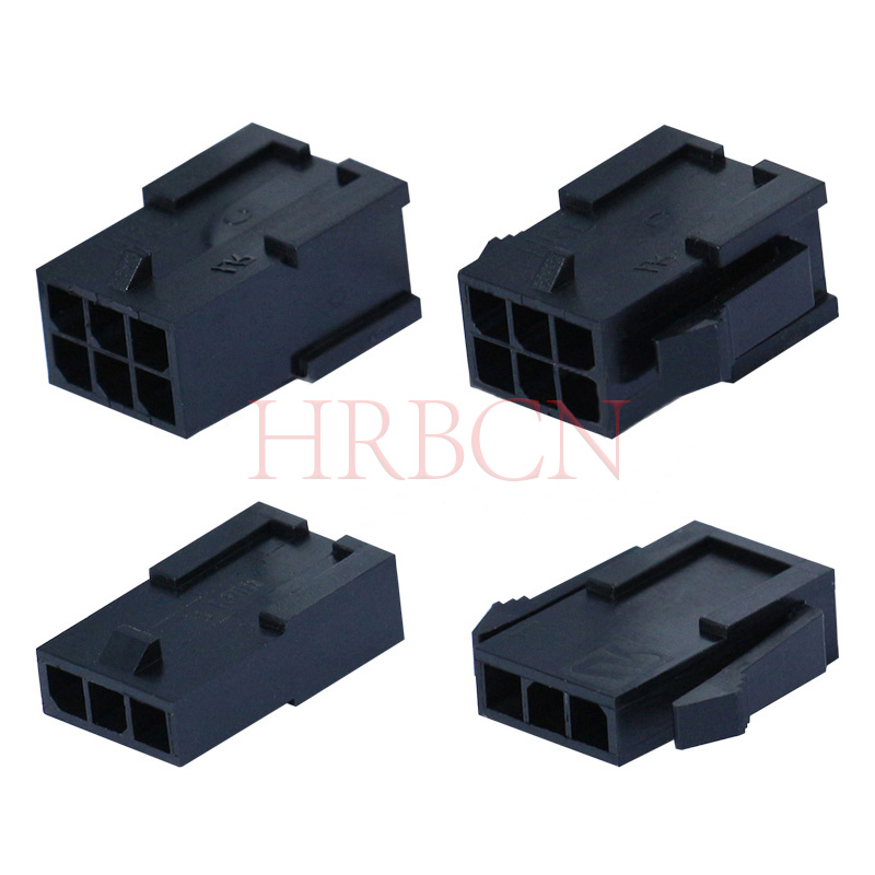 Conector hembra de carcasa de enchufe de doble fila P3020 sin orejas de montaje en panel