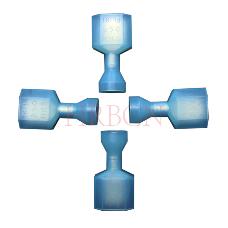 Terminal de desconexión rápida hembra de 6,35 × 0,8 mm con tamaño de pestaña y diámetro de 6,60 mm