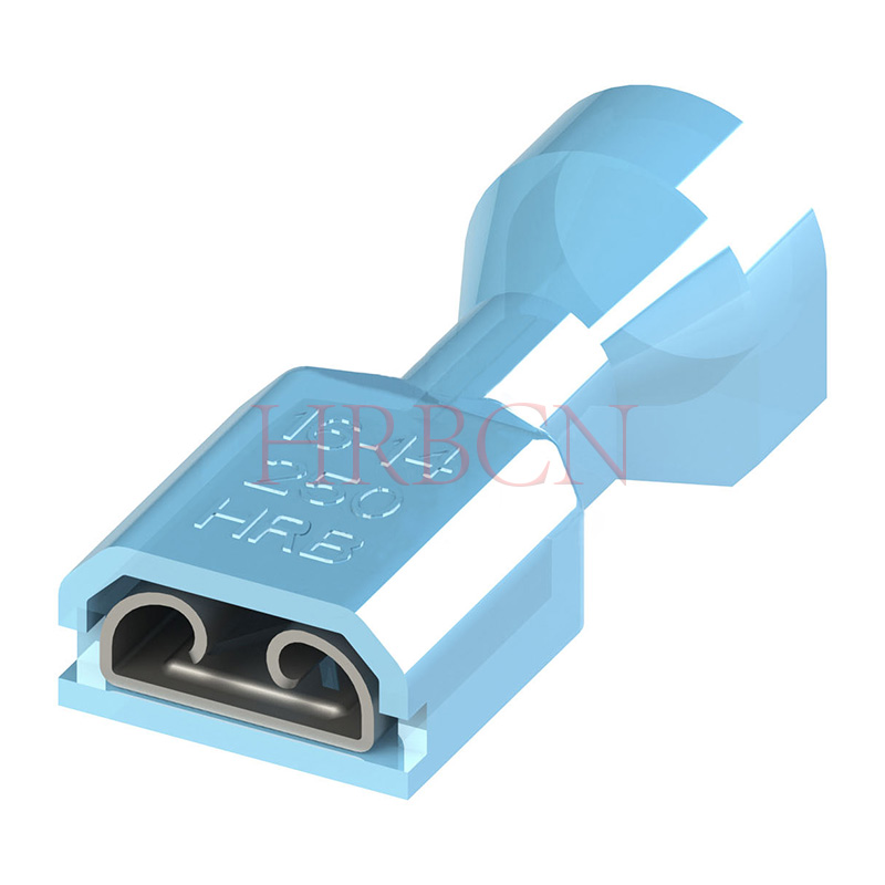 Conector certificado UL de terminal hembra aislado completamente rápido azul HRB 250