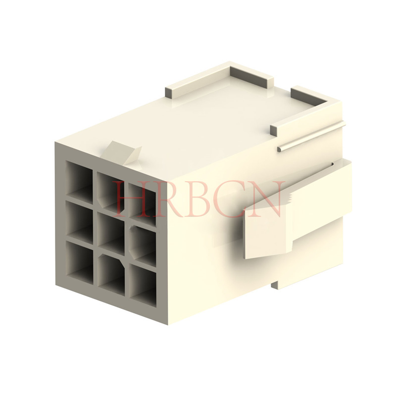 Conector eléctrico de carcasa de engarce de 4,14 mm con orejas de montaje 