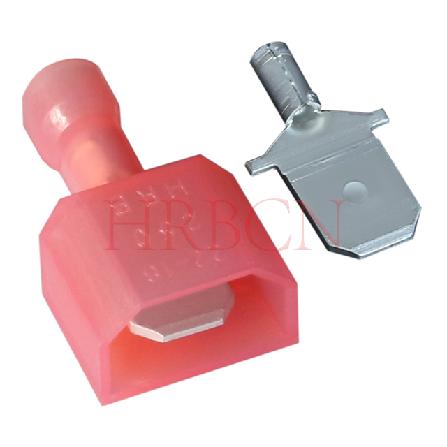Terminal macho aislado recto de 6,35 mm (0,205 ') AWG22-18 0,32-0,82 mm² 