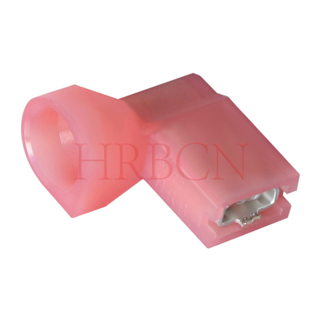 Terminal de desconexión de bandera hembra completamente aislado de 4,8 mm (AWG 22-18)