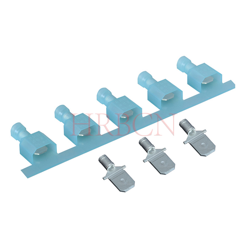 Terminal de desconexión rápida macho de piezas sueltas de 6,35 × 0,8 mm de diámetro de tamaño de pestaña de 4,06 mm