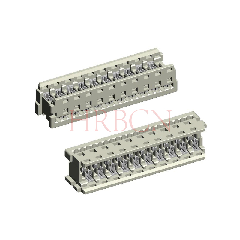 M1270-2xN-W Paso IDC vertical de 1,27 para cable plano