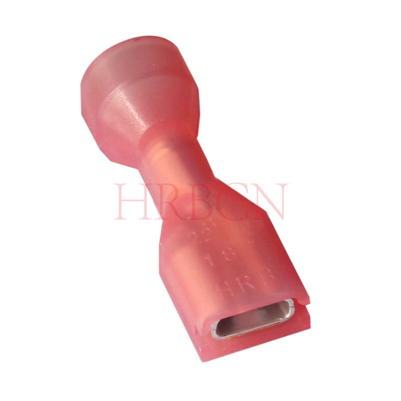 HRB Terminal recto hembra completamente aislado de nailon 187 de 4,8 mm con AWG#22-18