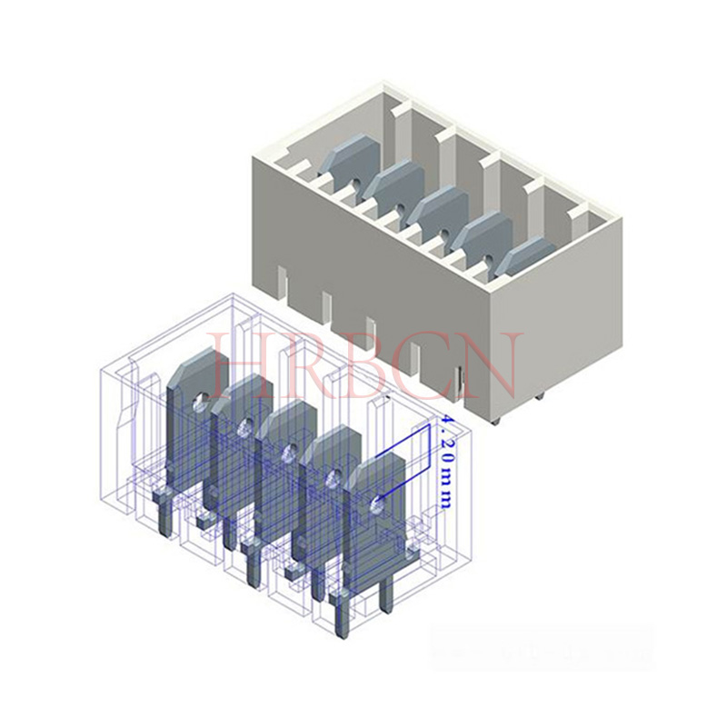 Pin recto del conector M9409 del jefe de RAST 5.0m m