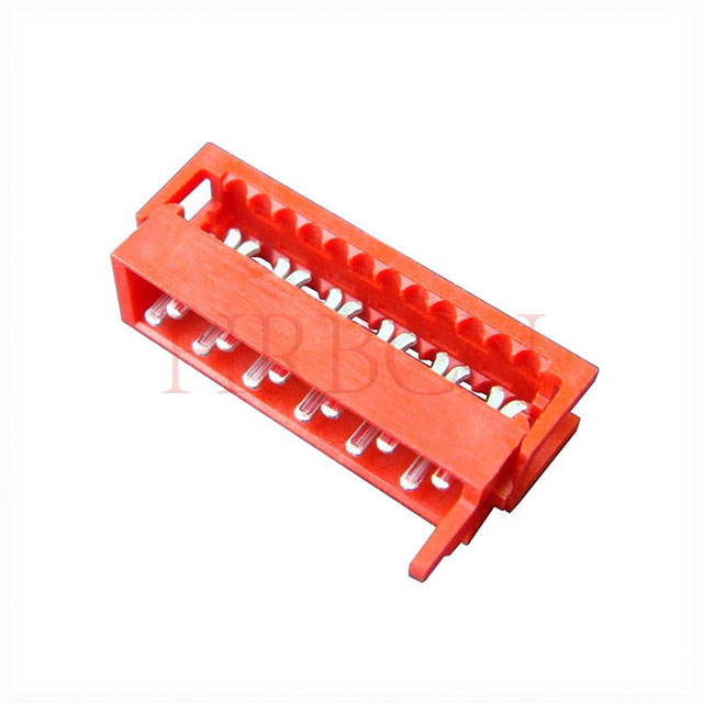 Conector macho IDC vertical de doble fila con paso de 1,27 mm