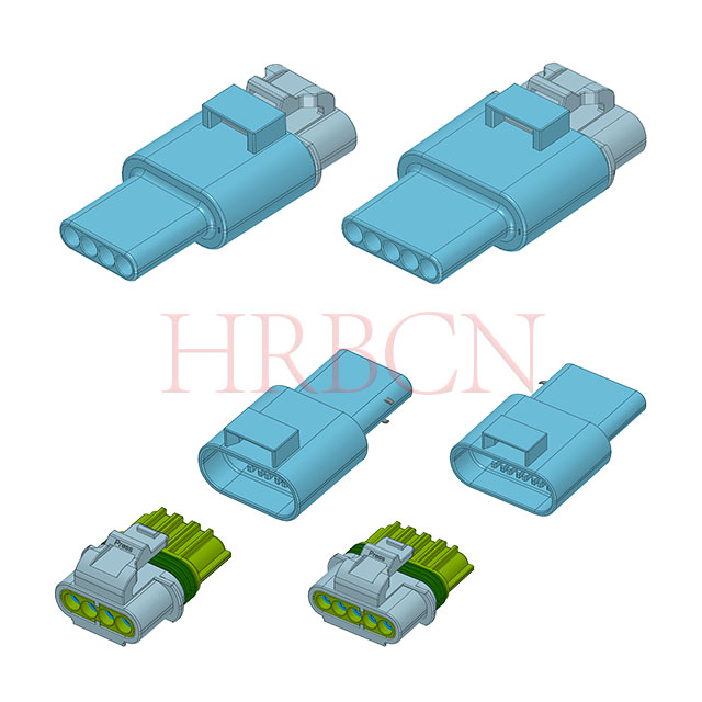 Cable impermeable de HRB 4.0m m al conector de alimentación del alambre 