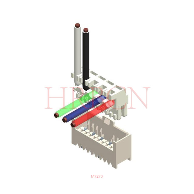 Conector IDC de alimentación RAST 2.5 con tecnología IDT | Conector HRB M727X