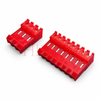 Pasamuros IDC de 180 grados con paso de 3,96 mm y rampa de bloqueo