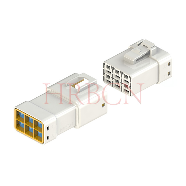 Conector de cable a cable de 2 filas impermeable automático HRB de 6,35 mm 