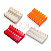 Pasamuros IDC de 180 grados con paso de 3,96 mm y rampa de bloqueo