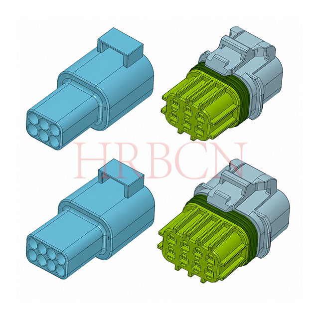 Cable impermeable de HRB 4.0m m al conector de alimentación del alambre 