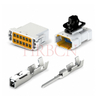 Conector eléctrico de cable a cable impermeable con cierre de pestillo y paso de 3,0 mm HRB