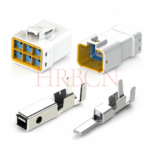 Conector de cable a cable de 2 filas impermeable automático HRB de 6,35 mm 