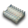 Alimentación IDC con conector de pestañas polarizadoras M2050-NCR (180°)