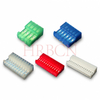 Conector IDC de paso 2,54, extremo cerrado de 90 grados con pestañas polarizadoras