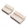 Pasamuros IDC de 180 grados con paso de 3,96 mm y rampa de bloqueo