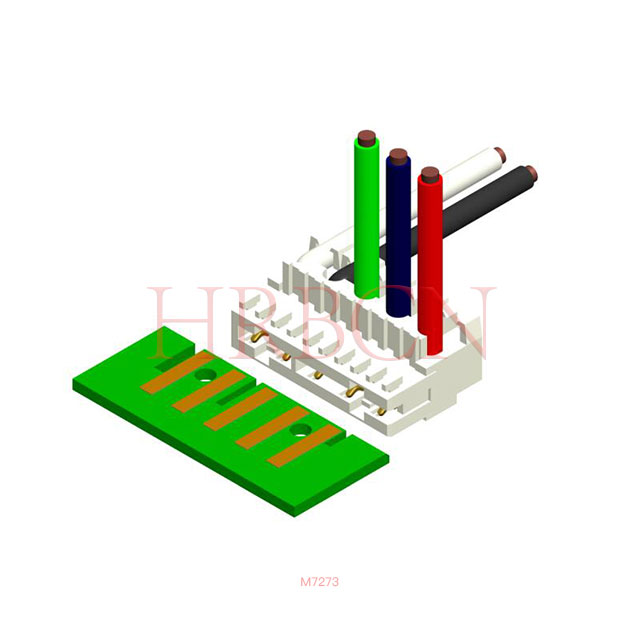 Conector IDC de alimentación RAST 2.5 con tecnología IDT | Conector HRB M727X