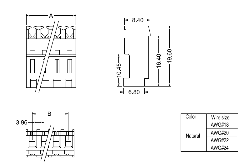 M7060(I)RNR Dimensi&oacute;n IDC